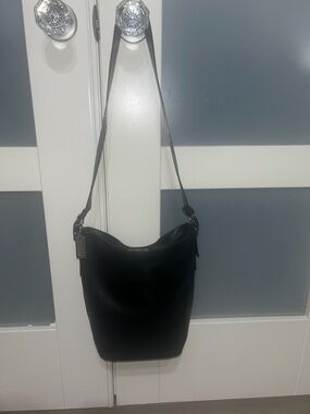 Coach Vintage Y2K 2002
Legacy Black Cowhide Leather
Duffle Bucket Bag